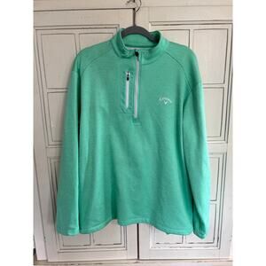 Callaway size XL men’s green 1/4 zip pullover golf sweatshirt